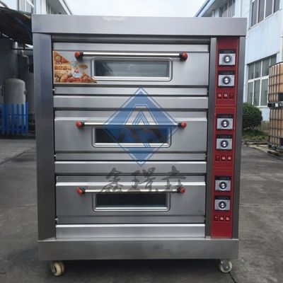 2022 Máquina de assar pizza Forno comercial de gas com suporte técnico em vídeo