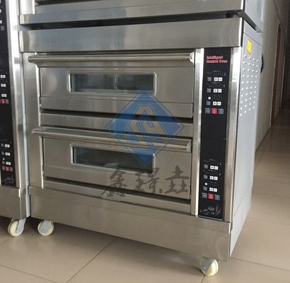 2022 Máquina de assar pizza Forno comercial de gas com suporte técnico em vídeo