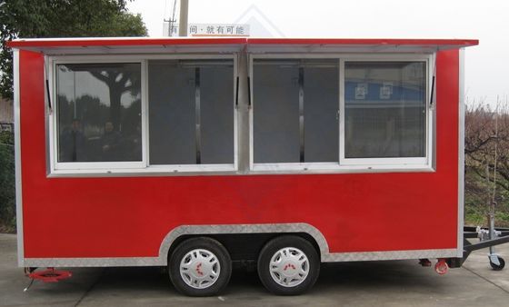 Função de venda de lanches Trailer móvel de venda de alimentos para carro de comida de rua ao ar livre