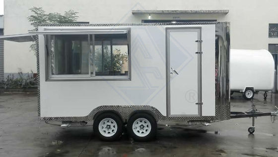 Função de venda de lanches Trailer móvel de venda de alimentos para carro de comida de rua ao ar livre