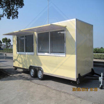 Função de venda de lanches Trailer móvel de venda de alimentos para carro de comida de rua ao ar livre