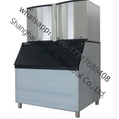Equipamento de cafeteria Máquina de fazer gelo de cubo para barra de suco 750W e forma de bloco de gelo