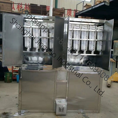 Equipamento de cafeteria Máquina de fazer gelo de cubo para barra de suco 750W e forma de bloco de gelo