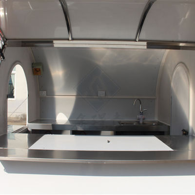 Longo Período de Utilização 250 Modelo Redondo Caminhão Móvel de Alimentos com Eixo Único