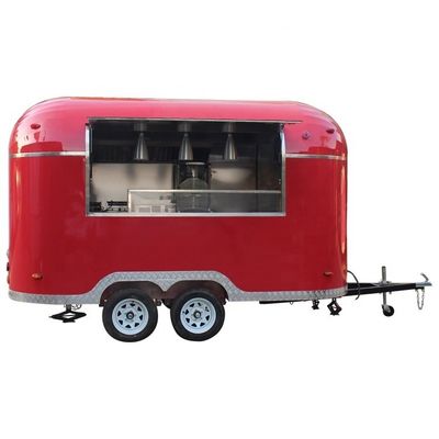 Caminhão de alimentação chinês Camper Trailer Cozinha / Loja de alimentos Caminhões móveis de gelados