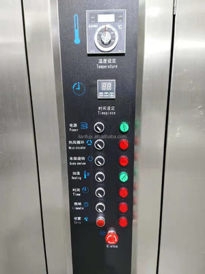 Forno a gás elétrico comercial com porta-retrovisores rotativos de aço inoxidável com diesel para 16 e 32 bandejas