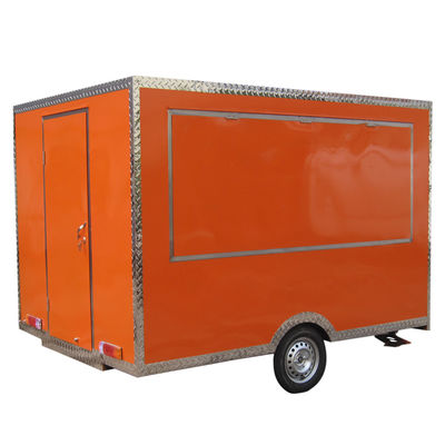Modelo L280cm*W200cm*H210cm Reboque de alimentos com peças sobressalentes Carrinho de comida fria para lanches comerciais