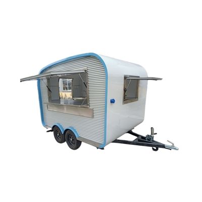 Carrinho de chá de suco de leite de alimentos quentes caminhões móveis de alimentos Trailers com 1000kg longa vida útil