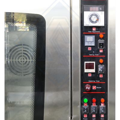 Forno de convecção industrial de gás de transporte comercial de 120 kg para assar pão e pizza