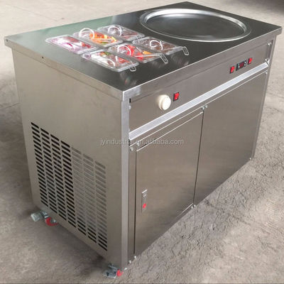 Máquina de sorvetes de dupla panela de prata para delicias congeladas caseiras