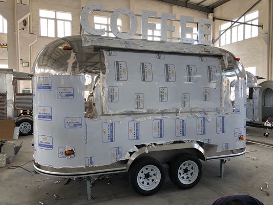 Shanghai Jingyao Ice Cream Cart / Food Trucks Trailer Caravana com obras de construção