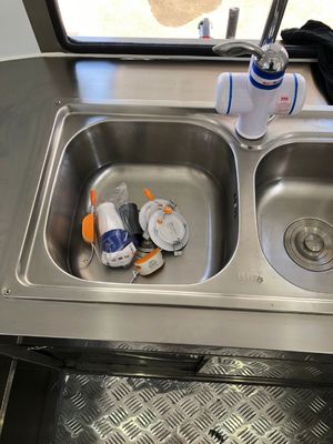 Shanghai Jingyao Ice Cream Cart / Food Trucks Trailer Caravana com obras de construção