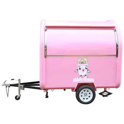 2300*1650*2300mm Carrinho de comida móvel para chá de bolhas, sorvete de frutas, churros, crepes, café