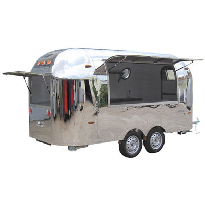 Airstream BBQ Food Cart Food Truck Trailer Totalmente equipado Trailer de barras de reboque para adega