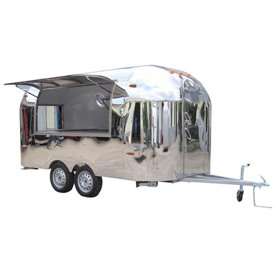 Airstream BBQ Food Cart Food Truck Trailer Totalmente equipado Trailer de barras de reboque para adega