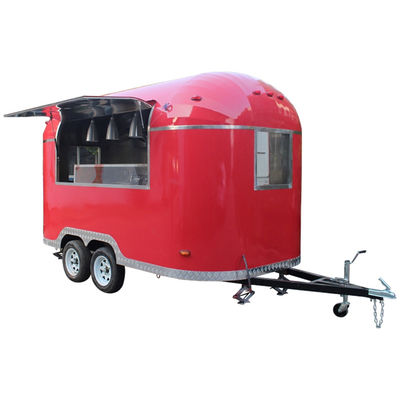 Airstream BBQ Food Cart Food Truck Trailer Totalmente equipado Trailer de barras de reboque para adega