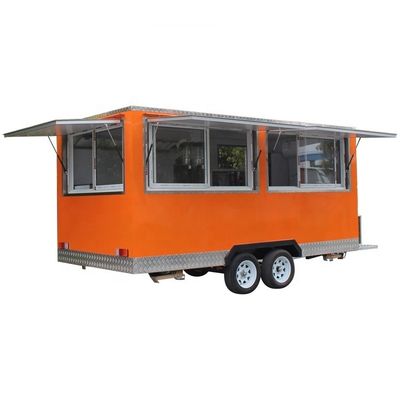 1.5kw Crepe Food Trailer Perfeito para bebidas de churrasco e serviços de venda móvel