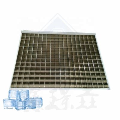 Máquina de fabricação de cubos de gelo com evaporador de cobre de 22x22x22 mm para produção industrial de gelo