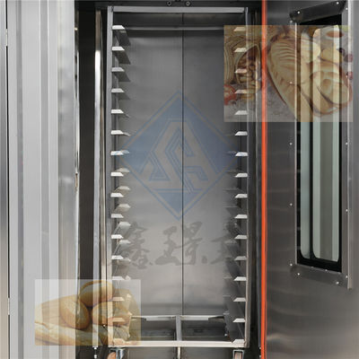 Forno rotativo de 32 bandejas com temperatura controlada para produção de pão no mercado de retalho