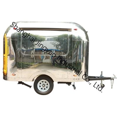 1500KG Mobile Food Trailer Fast Street Vending Cart com estilo e alto volume de vendas