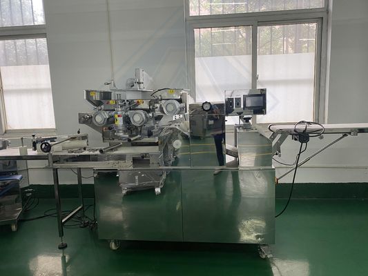 220v/380v Pequena máquina de incrustação Depositador de cortador para biscoitos de duas cores e preenchimento