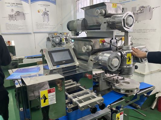 220v/380v Pequena máquina de incrustação Depositador de cortador para biscoitos de duas cores e preenchimento