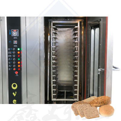 Forno de Forno de Forno Multifuntcional Grande 16/32/64 Placa de Ar Quente Fornos rotativos a diesel para padaria