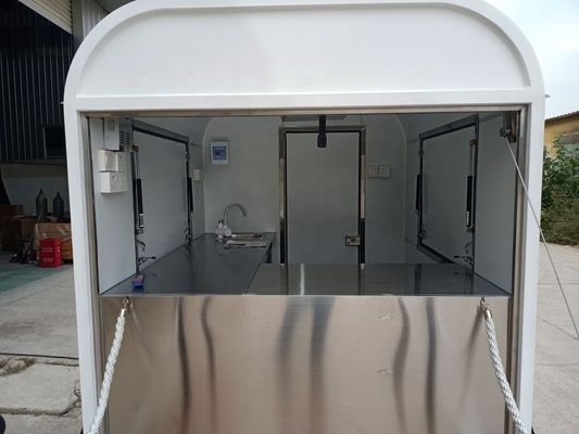 Carrinhos de comida móveis profissionais da principal empresa de publicidade.