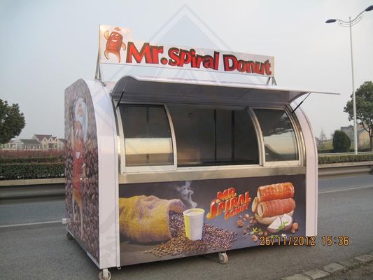 Outdoor Street Vending Food Snack Truck personalizado com e restaurante totalmente equipado