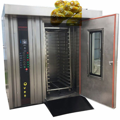 Forno rotativo de padaria automático pequeno certificado CE para assar pão pizza baguette de carne