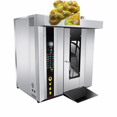 Forno rotativo de padaria automático pequeno certificado CE para assar pão pizza baguette de carne