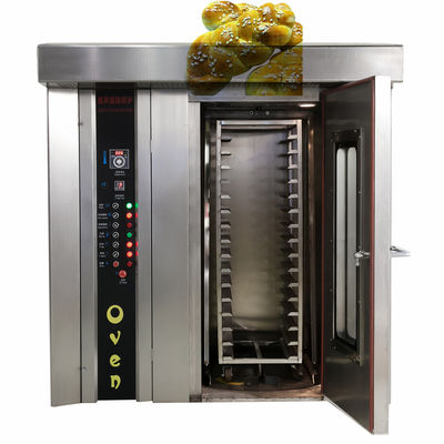 Forno rotativo de padaria automático pequeno certificado CE para assar pão pizza baguette de carne