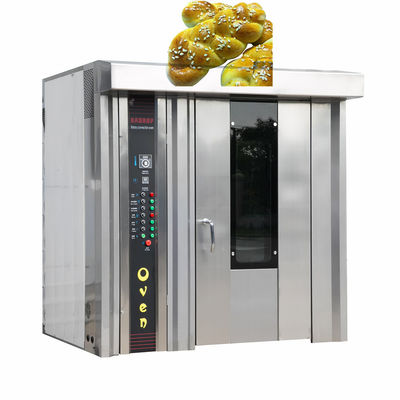 Forno rotativo de padaria automático pequeno certificado CE para assar pão pizza baguette de carne