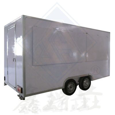 Carro de comida de rua de aço galvanizado com tudo incluído e lanches incluídos