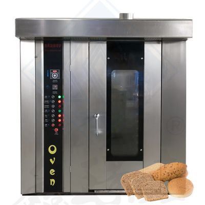 Equipamento da Indústria Alimentar 32 bandejas Forno rotativo para cozinhar frango com tecnologia a vapor