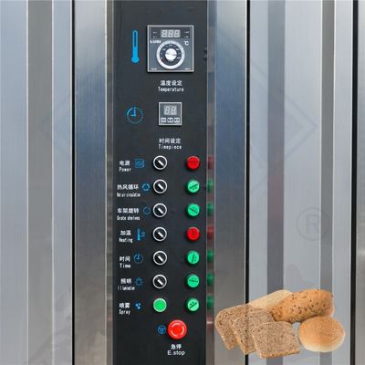 Equipamento da Indústria Alimentar 32 bandejas Forno rotativo para cozinhar frango com tecnologia a vapor