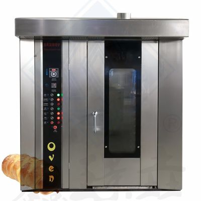 Máquina de fazer pão industrial W470mm x D610mm x H1450mm Forno rotativo para assar pão