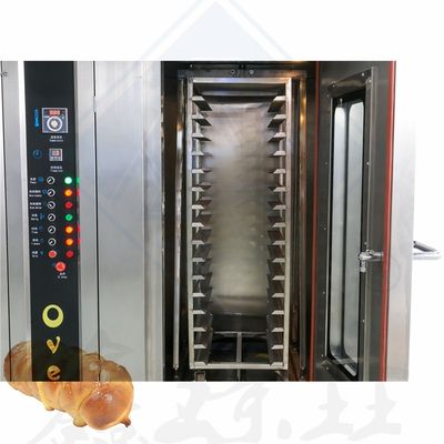Máquina de fazer pão industrial W470mm x D610mm x H1450mm Forno rotativo para assar pão