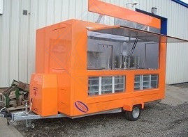200sets Coffee Van Beer Bar Triciclo Elétrico Food Truck com Função de Snack Vending