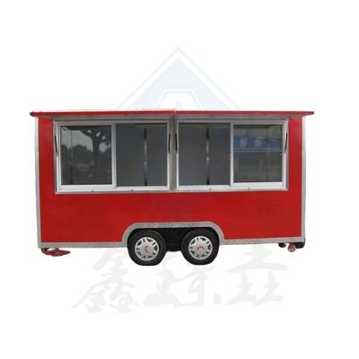 Caminhão de comida móvel de cozinha elétrica de aço inoxidável para carro totalmente equipado