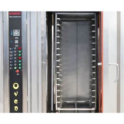 Função de vapor Forno rotativo a gás elétrico para assar pão e fazer bolos