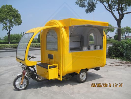 Carrinho de caminhão de comida a gás com churrasqueira e fritadeira Triciclo Motos de serviço de alimentos Carrinho de reboque