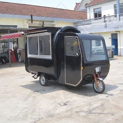 Carrinho de caminhão de comida a gás com churrasqueira e fritadeira Triciclo Motos de serviço de alimentos Carrinho de reboque