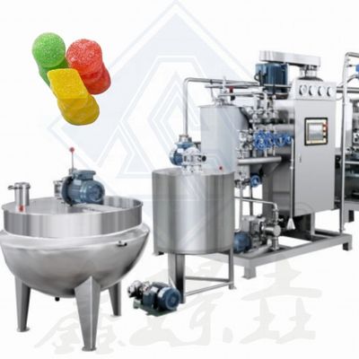 500kgs Soft Gummy Candy Bear Making Machine para lojas de alimentos e bebidas Linha de produção