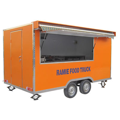 Caminhão de comida elétrico de estilo retro para cachorros-quentes e sorvete 2300*1750*2100mm Tamanho