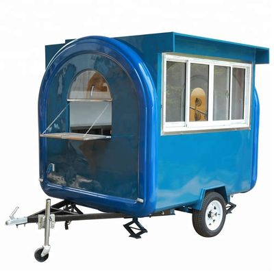 Autocolantes externos personalizados CE OEM GAS Food Truck com aço inoxidável e roda grande