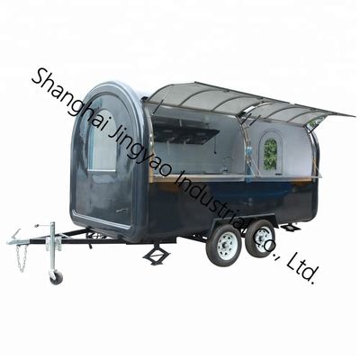 Autocolantes externos personalizados CE OEM GAS Food Truck com aço inoxidável e roda grande