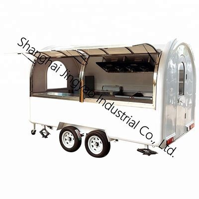 Autocolantes externos personalizados CE OEM GAS Food Truck com aço inoxidável e roda grande