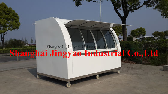 Carrinho móvel de café e bicicleta com construção e funcionalidade