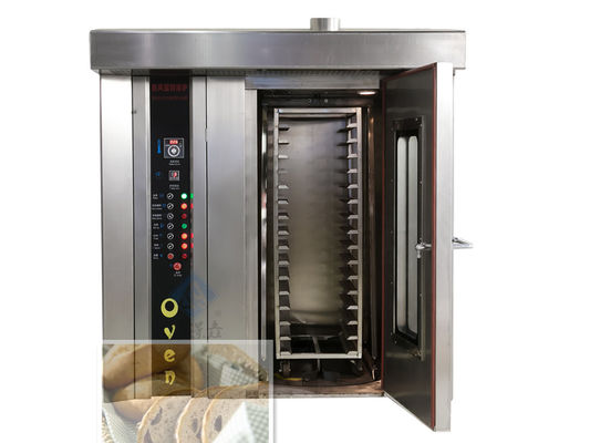 32 bandejas Forno rotativo a vapor totalmente automático perfeito para lojas de alimentos e bebidas ocupadas